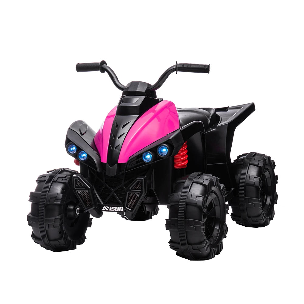 4 Wheeler for Kids, 12V Battery Powered Ride On ATV, Electric 4 Wheeler Quad ATV Car with MP3, USB, LED Headlight Ride On Toys f