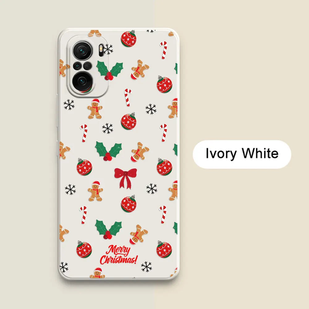 Merry Christmas Trees Bell Case For Xiaomi Poco X7 F7 M7 X4 X5 F6 M6 Pro 5G X3 Mi 11 10T 11T 12T 13T 14T 15T Pro 15 Phone Cover