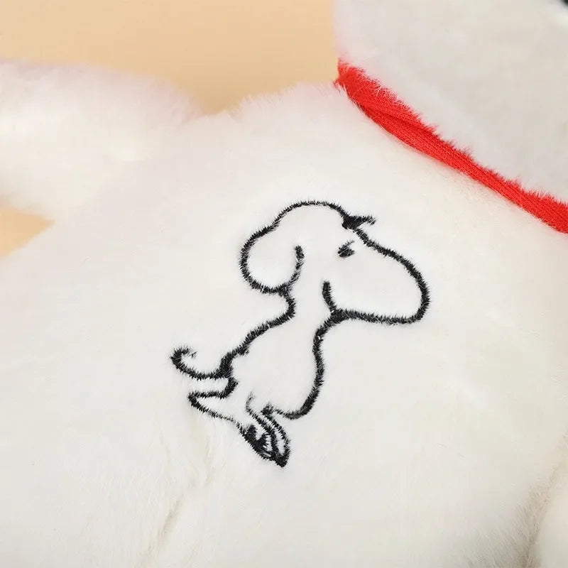 &New Baby Breathing Soothing Snoopy white dog Plush Doll Sleeping Companion Music and Light Doll Sensory Stuffed Toy Kids Gift