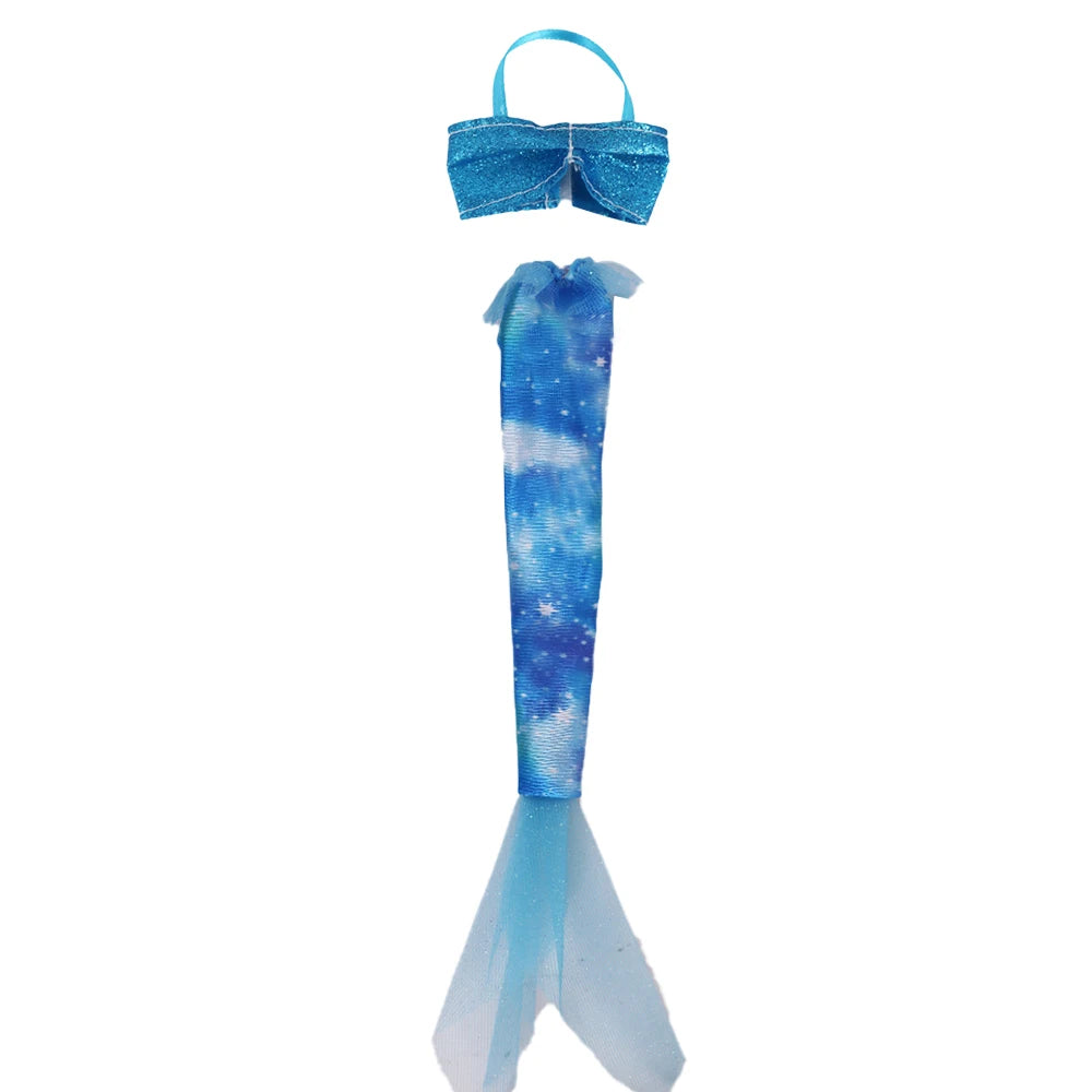 Pop Doll Clothes Mermaid Swimsuit Fishtail Skirt Series For 30CM Doll&BJD Doll Accessories,Our Generation Festival Gift Girl Toy