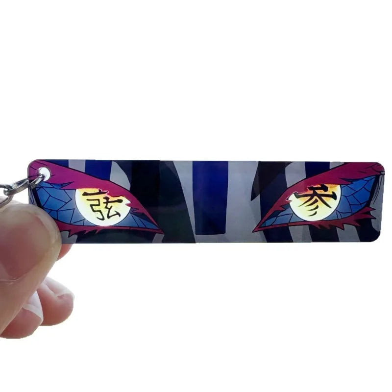 New Ghost Blade Eye Penetrating Card Shanyi Kanroji Honey Glass Anime Acrylic Keychain around