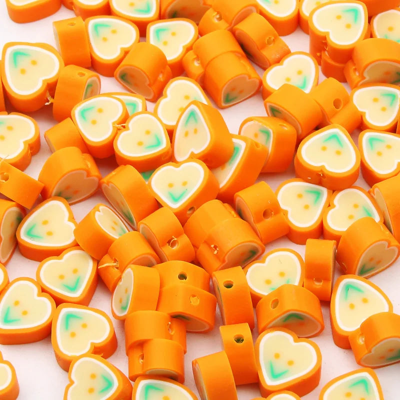 20/50pcs/Lot Mixed Style Pattern Polymer Clay Spacer Beads For Handmade Necklace Bracelet DIY Jewelry Making Accessories