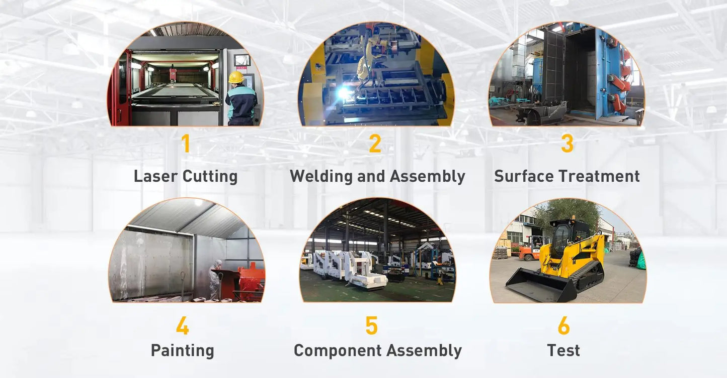 Manufacture Skid Steer Loader CE EPA Hydraulic Skid Steer Loader customized New Crawler Skid Steer Loader with track