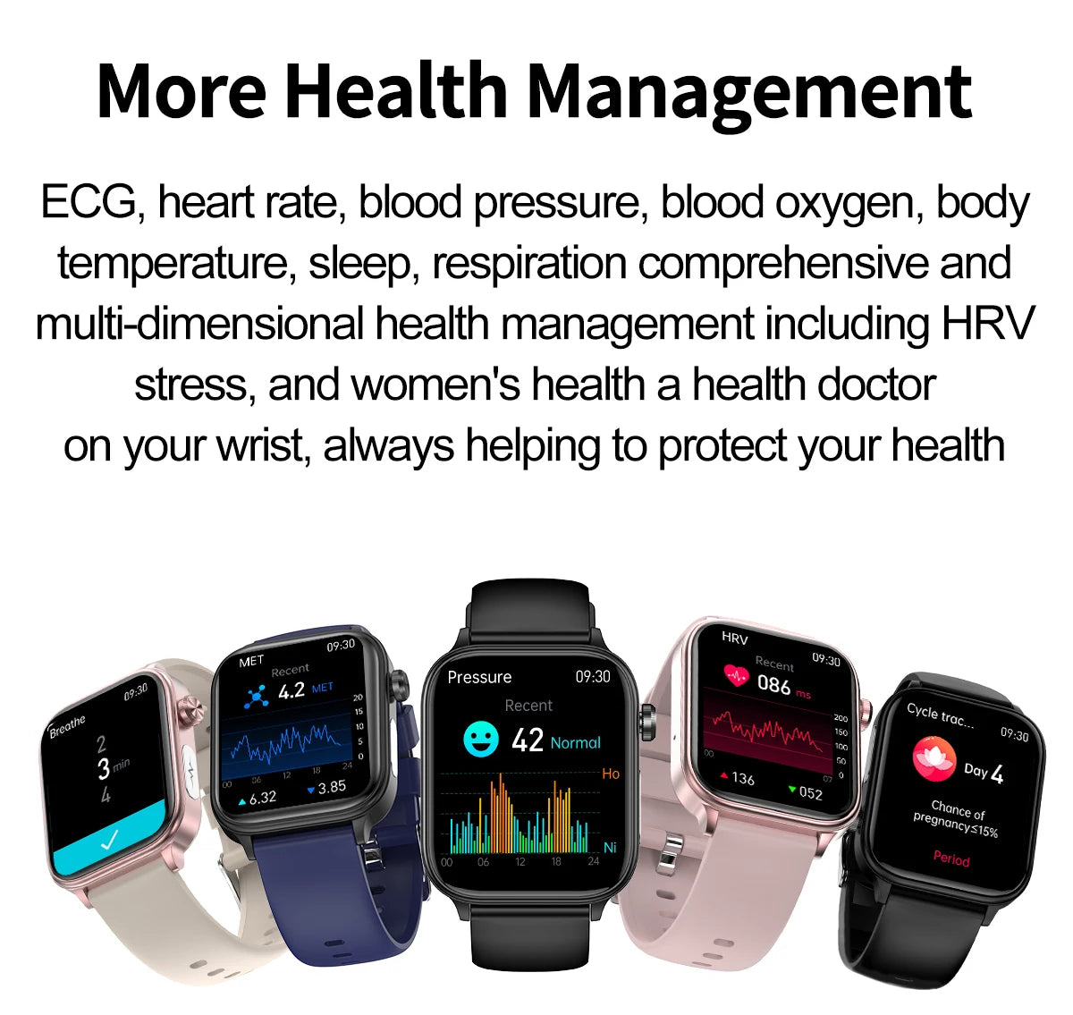 2025New ECG+PPG AI Health Diagnose Smart Watch Men Women Clock Blood Lipid BP Uric Acid Heart rate Tracker For Xiaomi Smartwatch