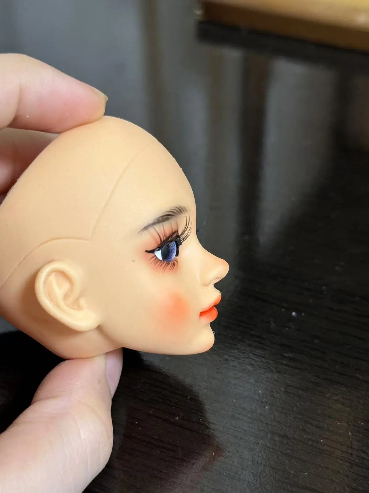 30cm Handmade Makeup Doll Head 1/6 BJD Doll Handmade DIY Sweet Girl Toy Birthday Surprise Christmas Gift