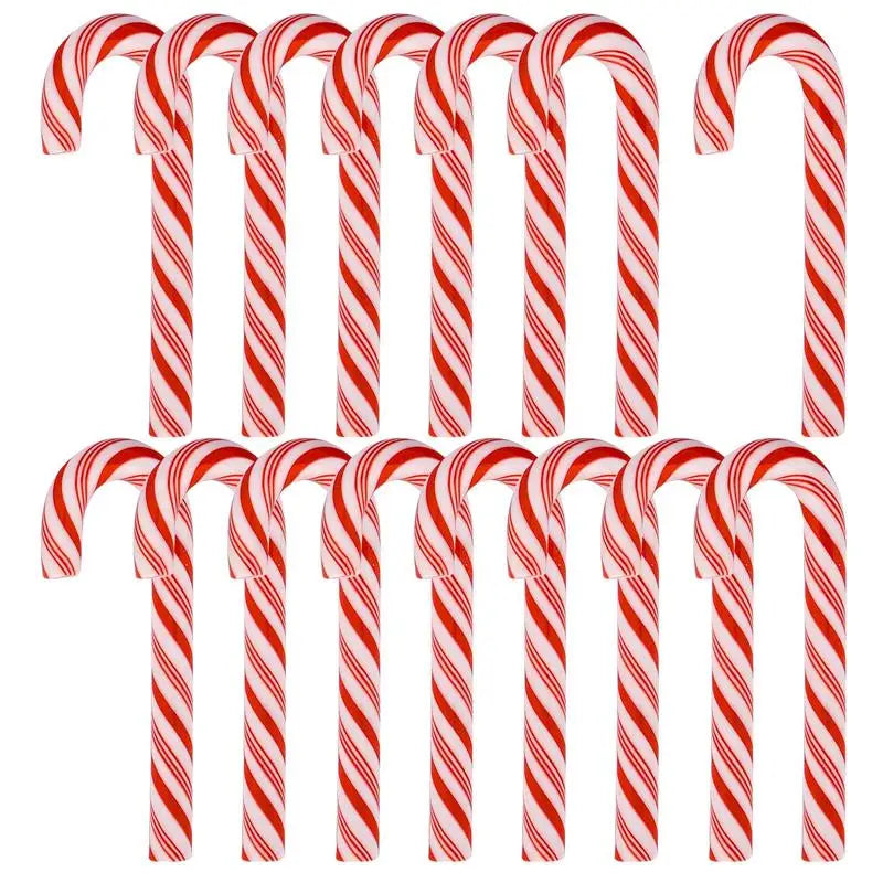 15/30PCS Candy Cane Christmas Tree Hanging Decor Xmas Prop Ornaments Navidad Natal Happy Ornaments Christmas