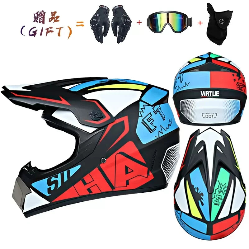 Safety Motocross Helmet man Casco Motocross Bicycle Downhill Capacete ATV Cross Helmet Child Motorcycle Helmet Dot Abs Unisex