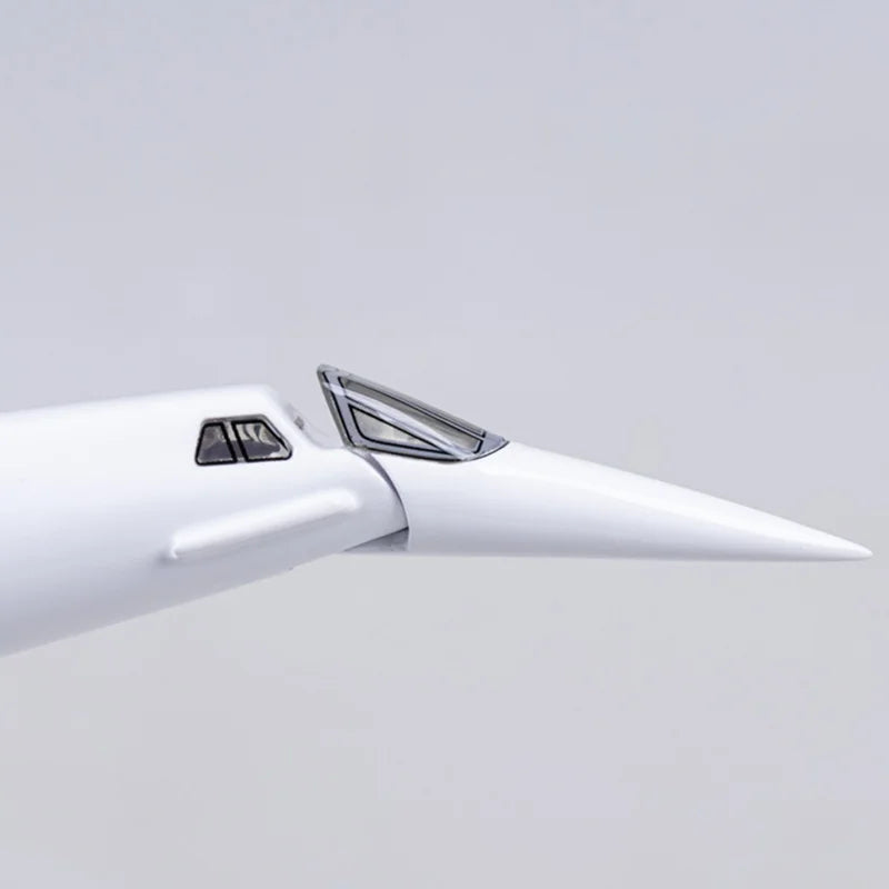 50CM 1/125 Scale Plane Concorde Air France Airline Model Airplane Toy Resin Airfrance Aircraft with Landing Gears Lights