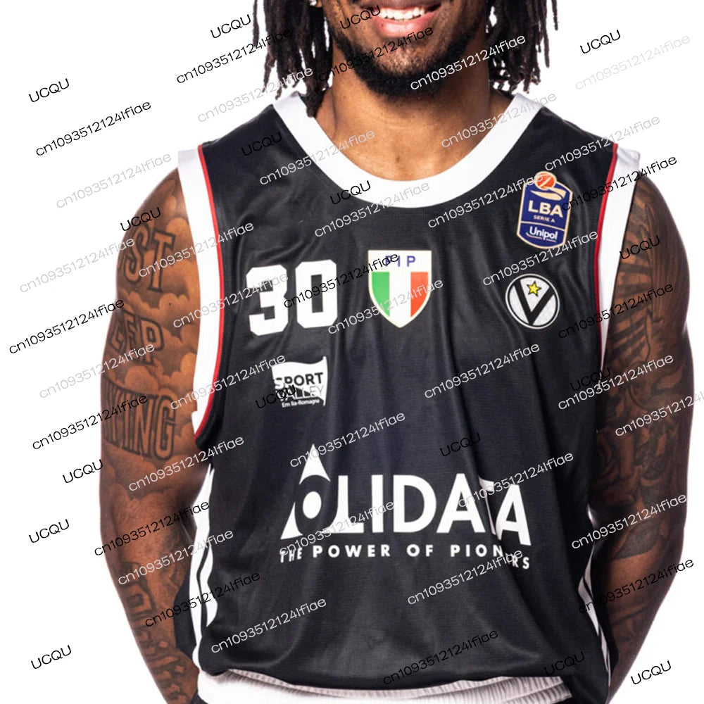 25/26 New Bologna Virtus Basketball Jersey Italian Men's Basketball Sports Vest Fan Special Player Kit Basketball Game Jersey