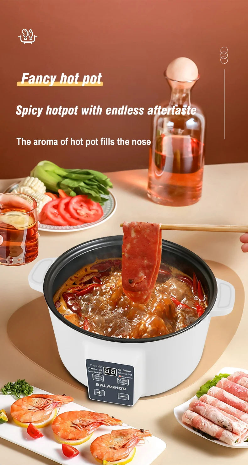 220V Household Multi Cookers 3.5L Electric Cooker Non-stick Cooking pot Hot Pot Smart Rice cooker Cooking Appliances