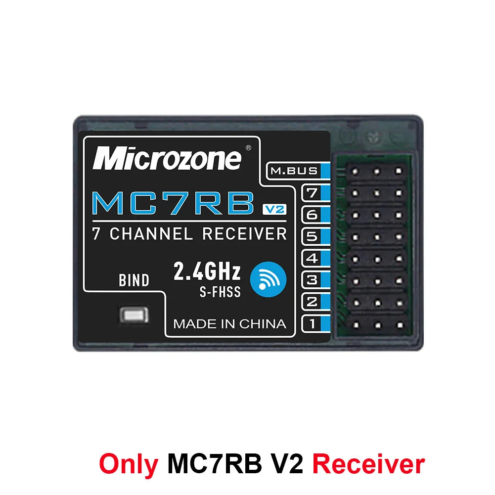 MicroZone MC6C Mini V2 2.4G 6CH Remote Control Transmitter w/ Receiver  For RC Airplane Drone Multirotor Helicopter Boat