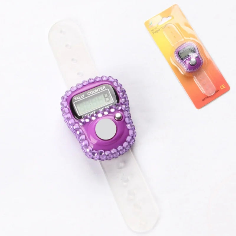 Reset Finger Counter Ring Mini LCD Digital Display Counter,Handheld Counter Pitch Counter,Knitting,Lap,Fishing,Golf and Row
