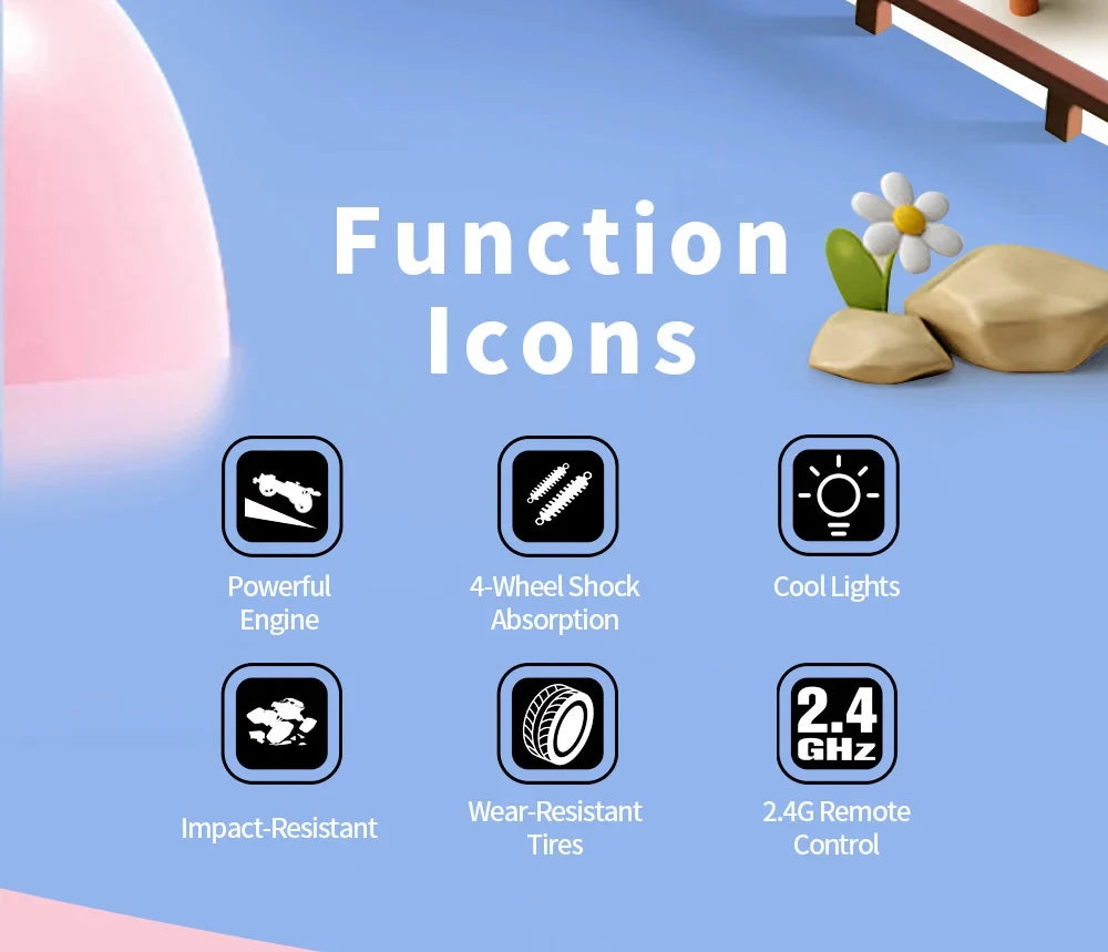 JJRC 2.4G RC Drift Cars Vehicle Toys High Speed Remote Control Racing Car for Boy Girl RC Off Road Climbing Car Christmas Gifts