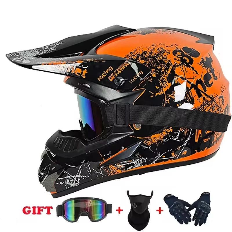 Motorcycle Helmet Youth Kids Child Full Helmet Children Helmets Motocross Casco Moto children Off-road Safety Protection DOT
