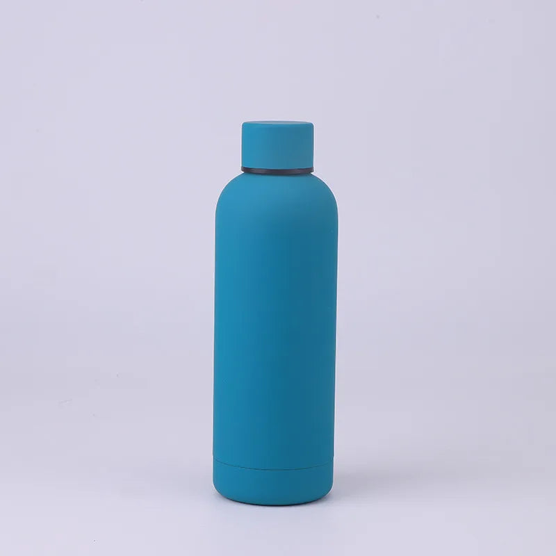 750ml Insulated Bottle Solid Color Stainless Steel Jug with Lid Large Capacity Ice Coffee Cup Portable for Driving Travel Home