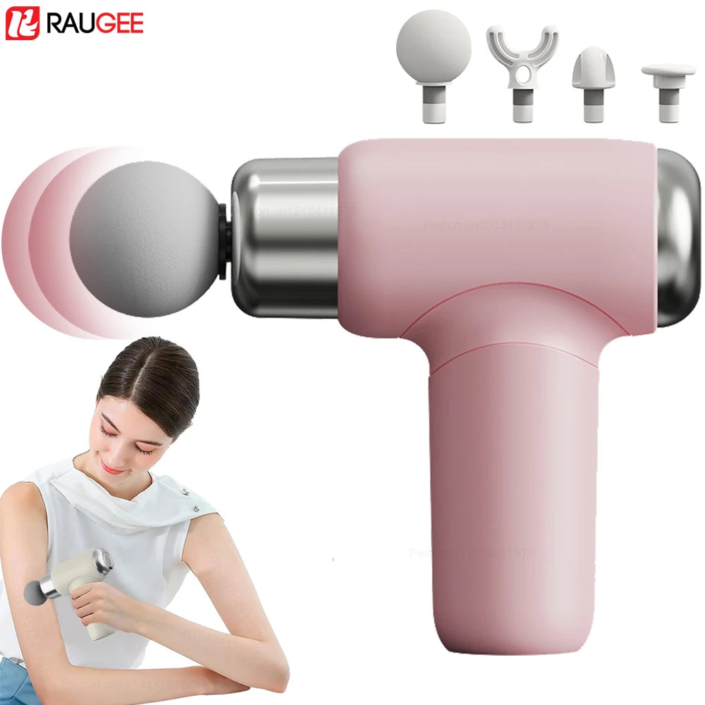 Massage Gun Portable Fascia Gun Deep Tissue Muscle Relaxation Adjustable Speed Mini Handheld Fascia Gun For Body Back Neck Legs