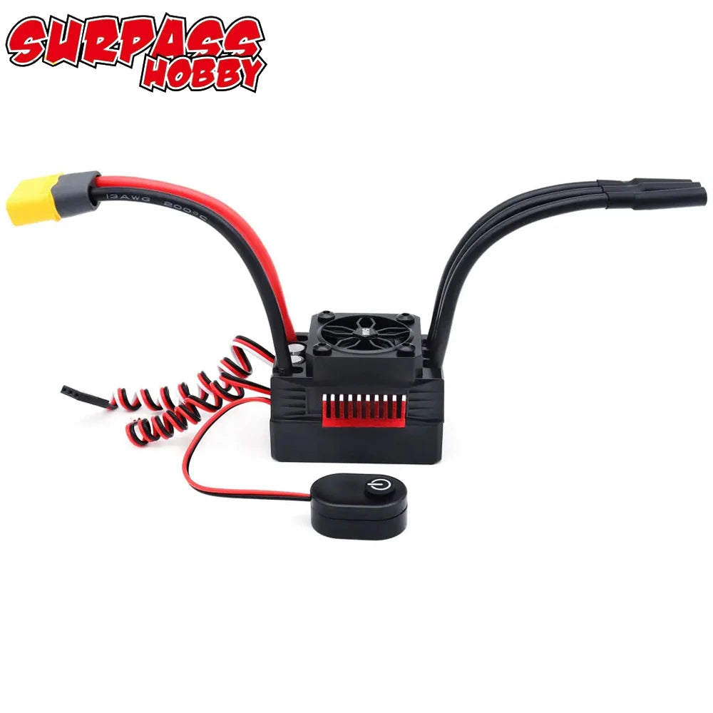 Surpass Hobby Surpasshobby Rocket V2 Supersonic 50A 60A 90A 110A 2-3S Waterproof Brushless ESC 5.8V/5A BEC For 1:10 RC Car Truck