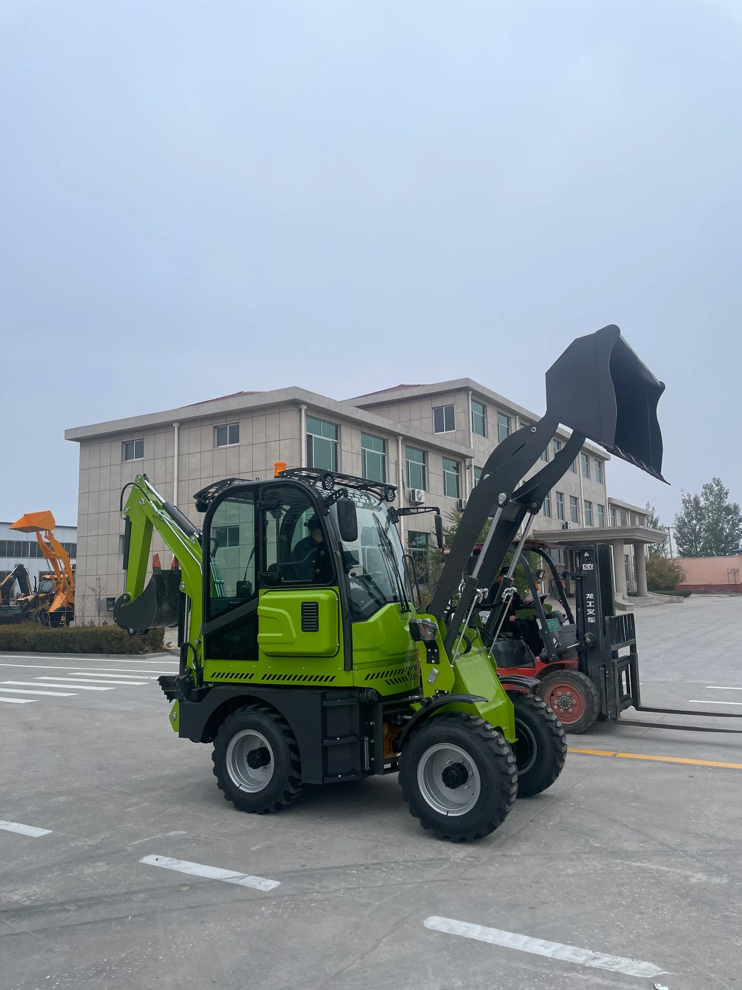 Small Multifunctional Customizable Loader Excavator Backhoe Loader Busy Two-End Operation
