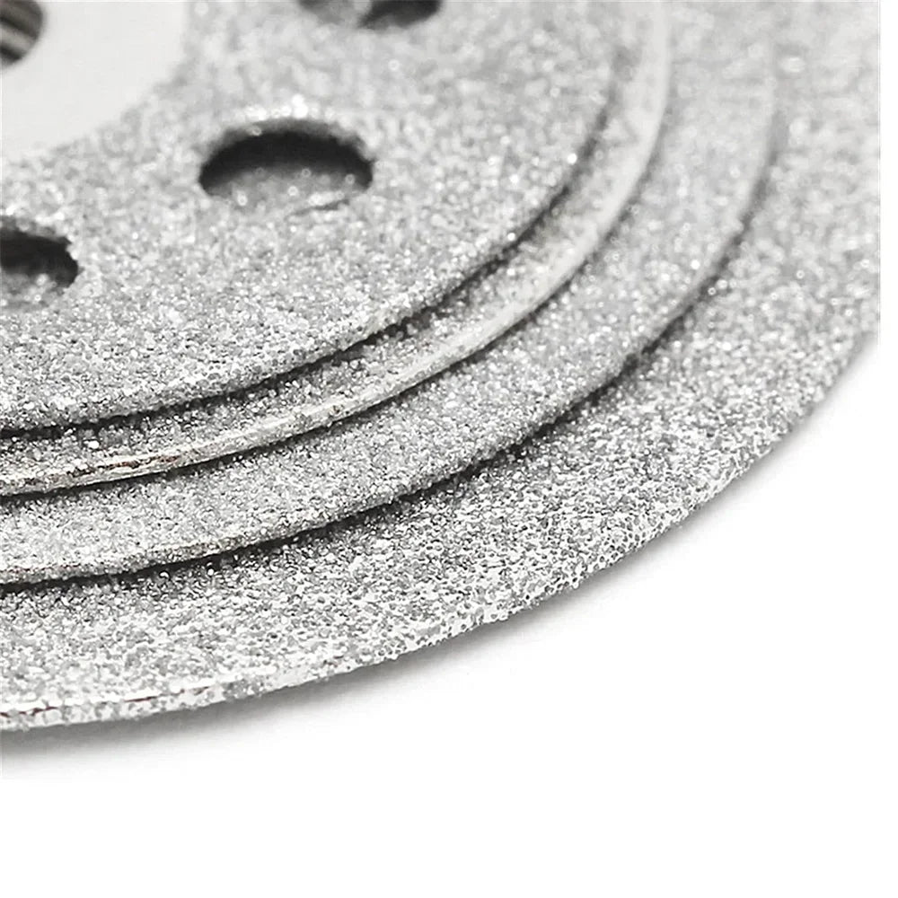 12pcs 22mm Diamond Cutting Disc 3mm Grinding Wheel Mandrel for Metal Cutting Rotary Tool Electric Grinder Parts