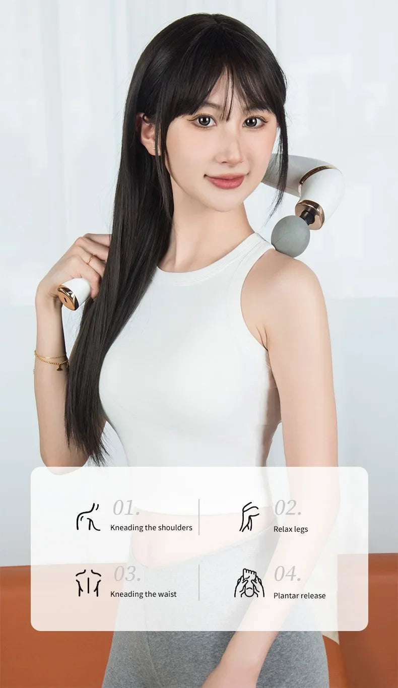 Relax The Spine Professional Vibrating Body Massage Hammer Premium Handheld Massage Gun Portable Percussion Vibration Hammer