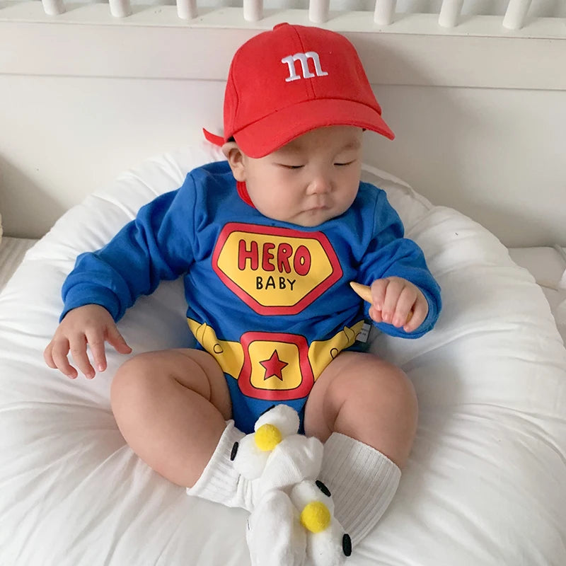 Solid Color Letter Baby Baseball Cap Simple Embroidered Peaked Hat for Toddler Boy Girl Summer Adjustable Kids Sun Hats