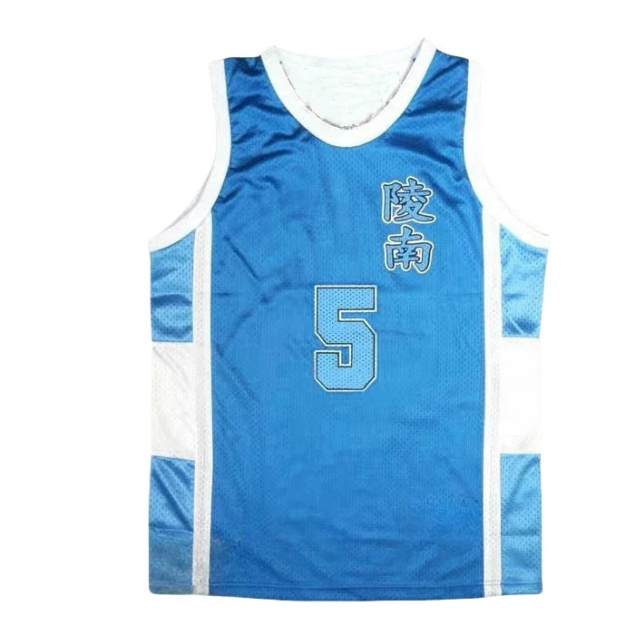 Shohoku Ryonan Anime White Blue Sports Uniform Jersey Shorts Set High School Sendoh Akira Cosplay Basketball Team Costume