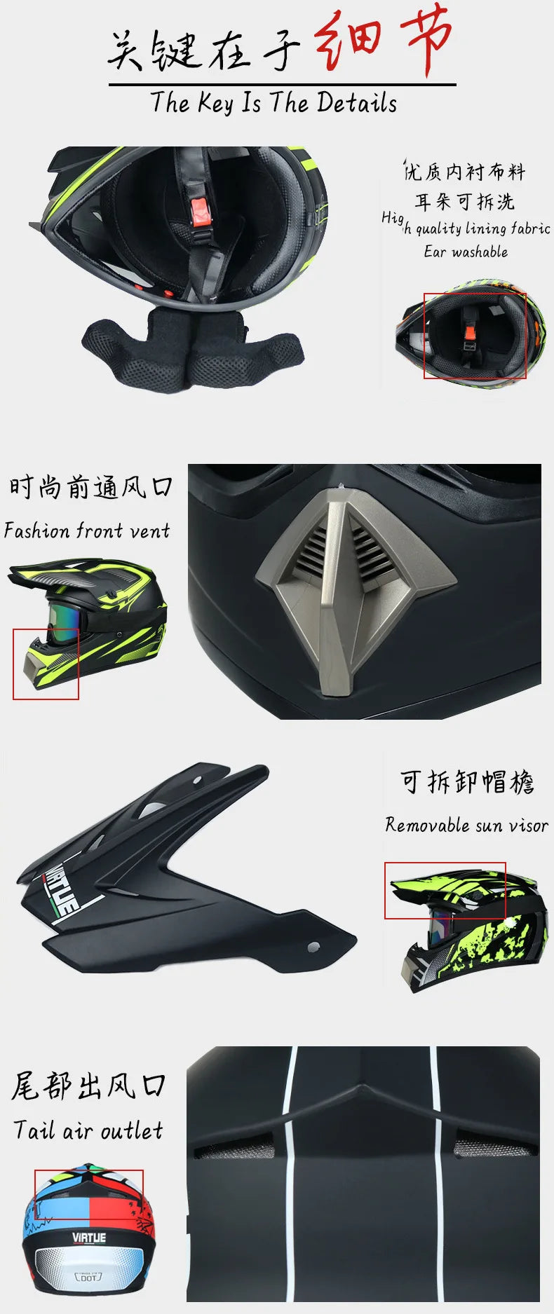 Motorcycle Helmet Professional Motocross Off Road Gift Goggles protective Helm Children Off-road Casque Capacete De Motocicleta