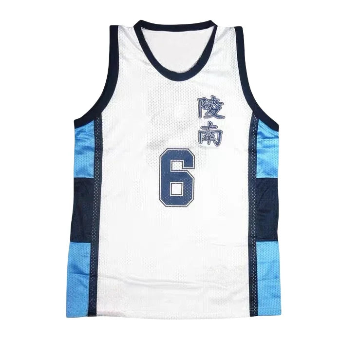 Shohoku Ryonan Anime White Blue Sports Uniform Jersey Shorts Set High School Sendoh Akira Cosplay Basketball Team Costume