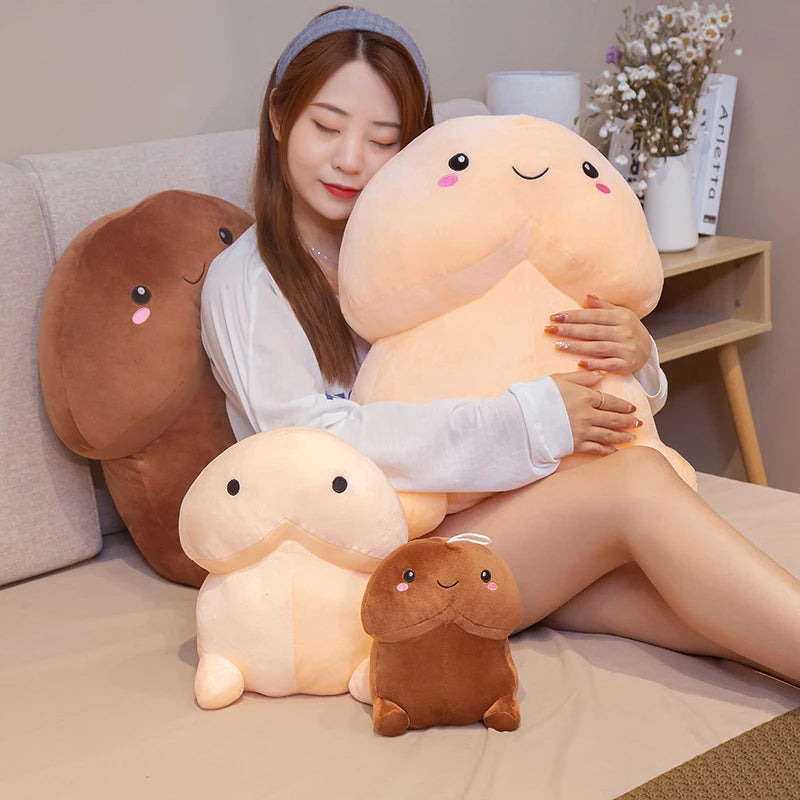 1pc 50CM Cute Penis Plush Toy Pillow Sexy Soft Toy Stuffed Funny Cushion Simulation Lovely Christmas Gift for Girlfriend Lover