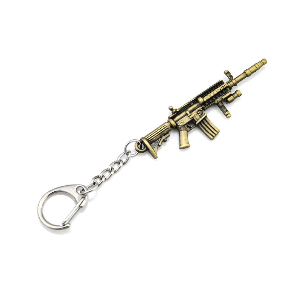 Novelty Counter Strike Gun AK47 Keychain Men Trinket Awp Rifle Sniper CS GO Saber Men's Bag Car Key Chain Jewelry Souvenirs Gift