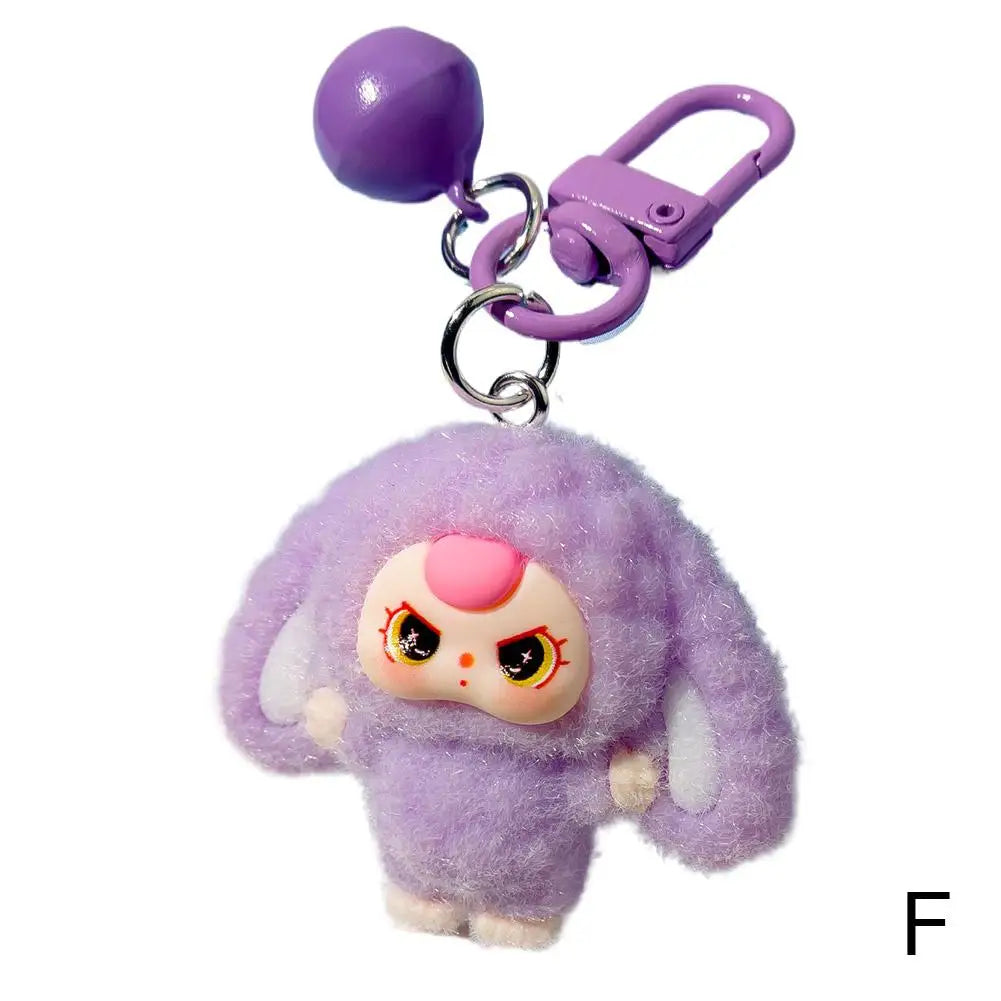 Kawaii Keychain Cartoon Creative 3D Doll Hanging Students Schoolbag Pendant Car Keyring Women and Men Trend Gifts