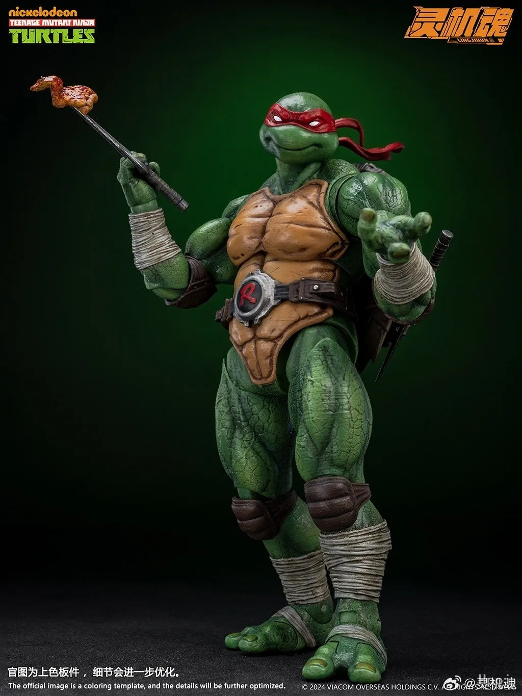 Lingjihun Original New Product Ninja Turtles Raphael Michelangelo Anime Finished Product Movable Doll Model Toy Handmade inStock