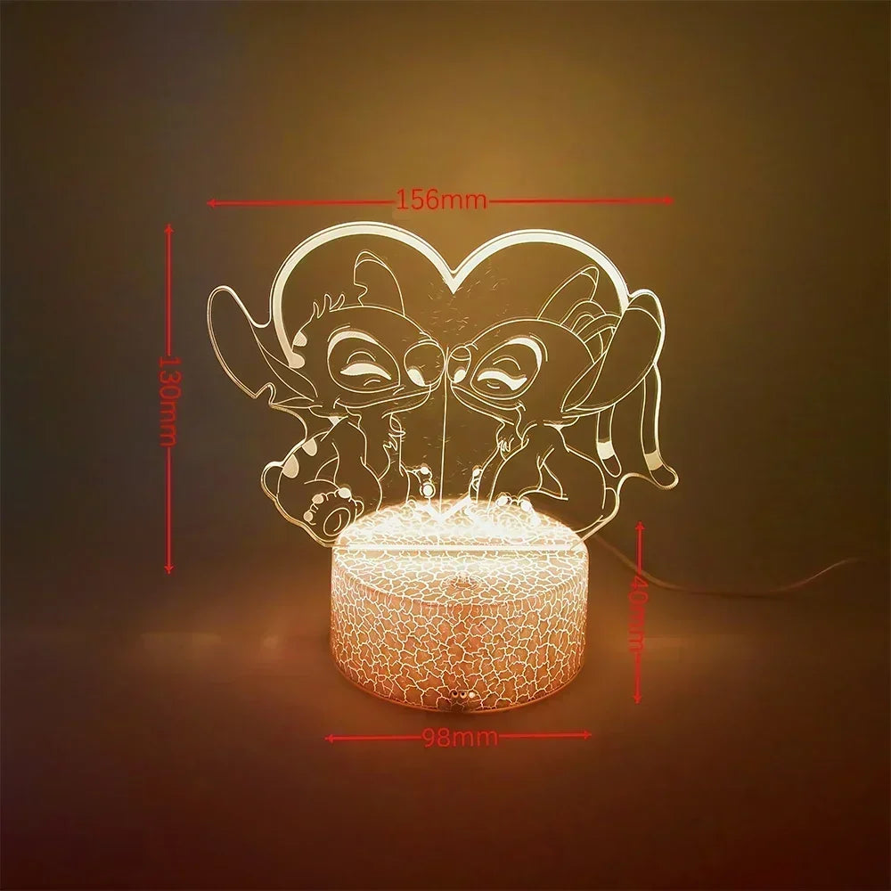 LED Night Ligh Illusion Stitch Lamps Remote Control Smart Touch Home Room Decor Lamp Christmas Valentine's Day Birthday Gifts