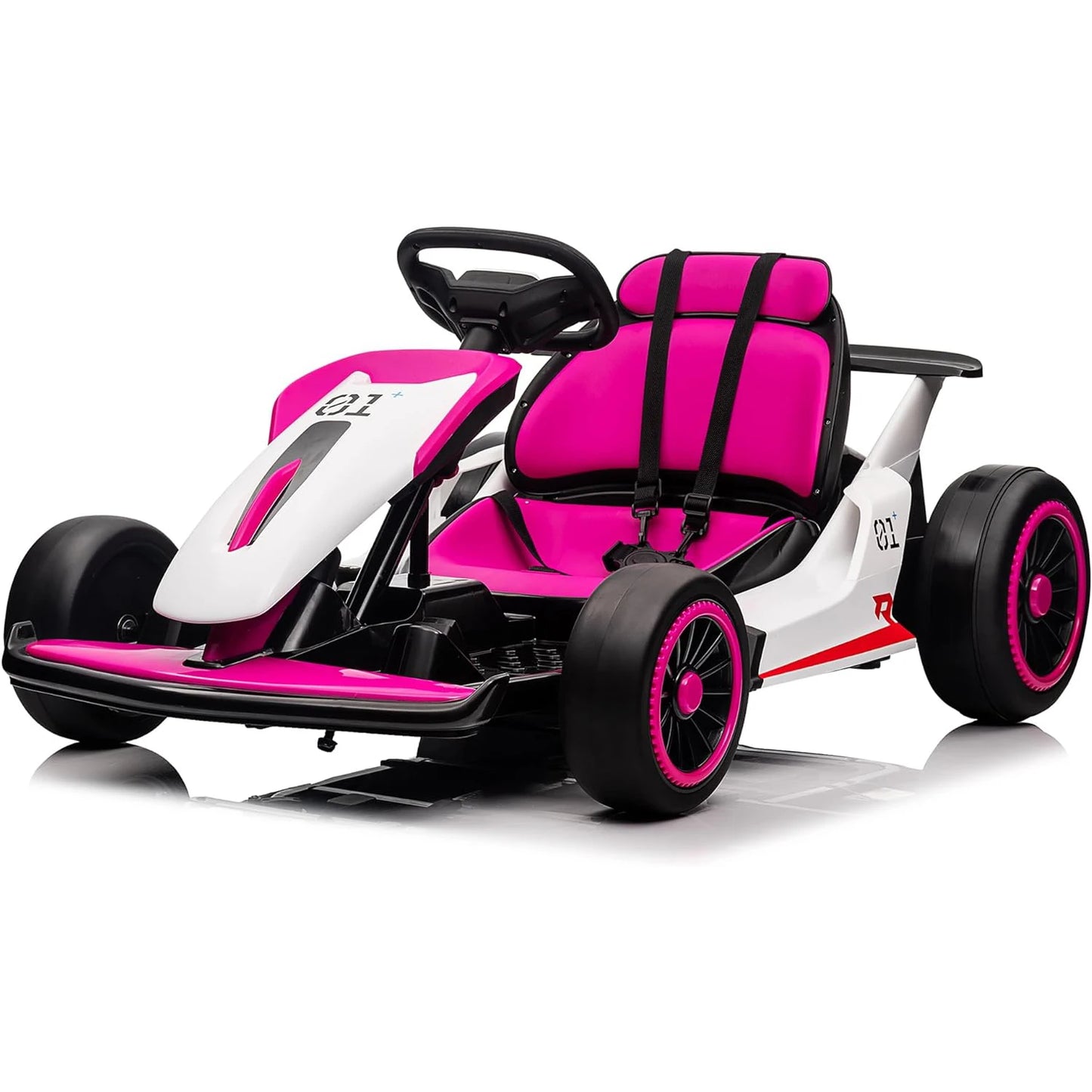 24V Go Kart Ride On Racing Toy for Kids 6+ Ride On Drift Kart with 200W*2 Extra Powerful Motors Large Battery with Music Horn