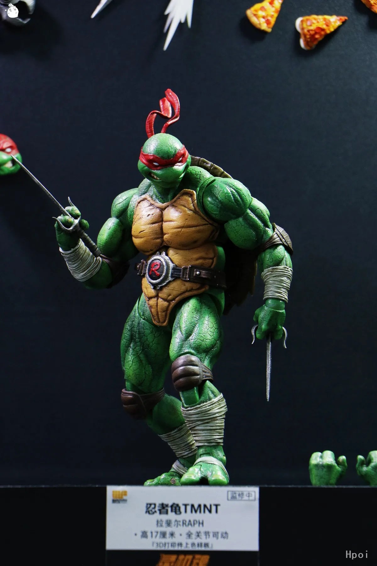Lingjihun Original New Product Ninja Turtles Raphael Michelangelo Anime Finished Product Movable Doll Model Toy Handmade inStock