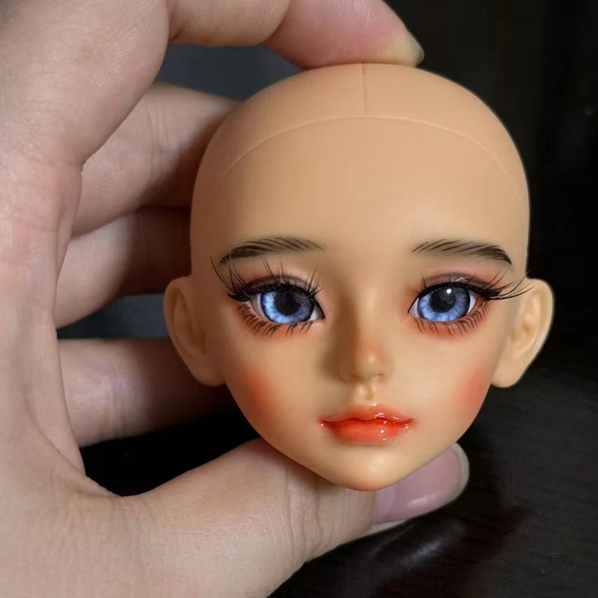 30cm Handmade Makeup Doll Head 1/6 BJD Doll Handmade DIY Sweet Girl Toy Birthday Surprise Christmas Gift