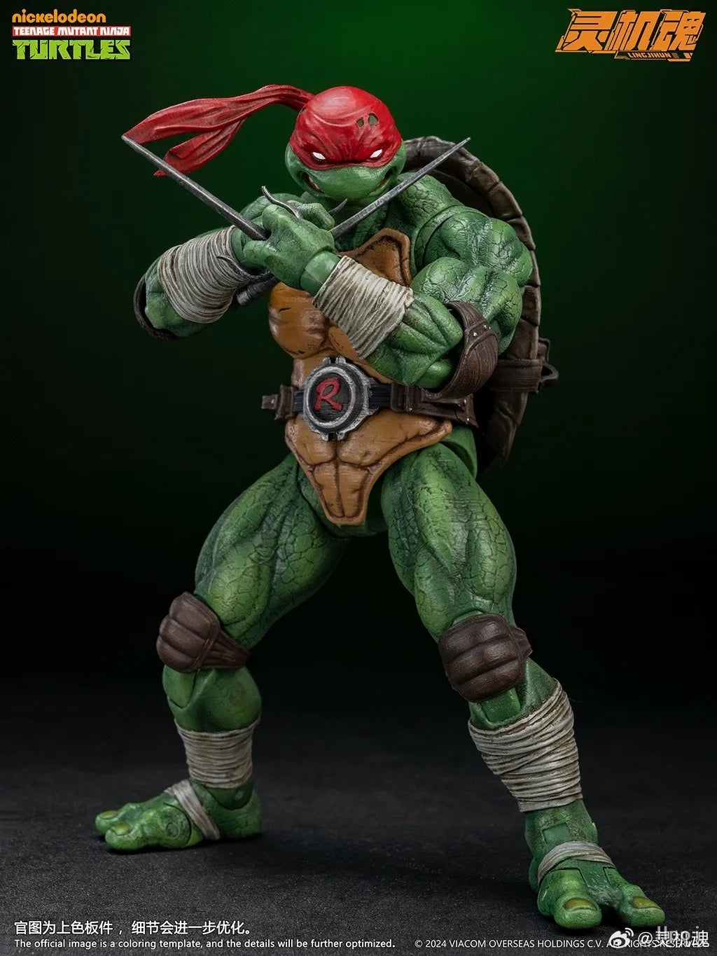 Lingjihun Original New Product Ninja Turtles Raphael Michelangelo Anime Finished Product Movable Doll Model Toy Handmade inStock