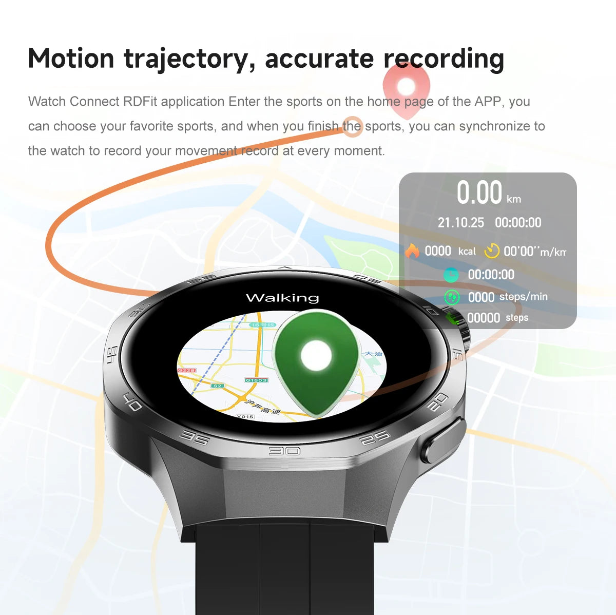 2025 New GT5 Pro GPS Track Compass Smart Watch Men 360*360 AMOLED Screen NFC BT Call Waterproof Health Monitor Man Smartwatches