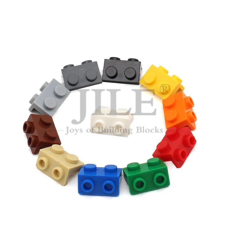 20pcs MOC 99781 Right Angle Bracket 1x2 - 1x2 Building Block Accessories Compatible with Brick DIY Children's Toy Assembly Parts
