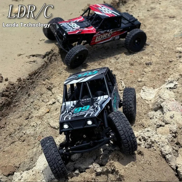 LDRC LD18499 1:18 4x4 4WD RC Car Remote Control Climbing Toy Vehicle Model for Boys Gift Off-Road Capable Scale Toy Car