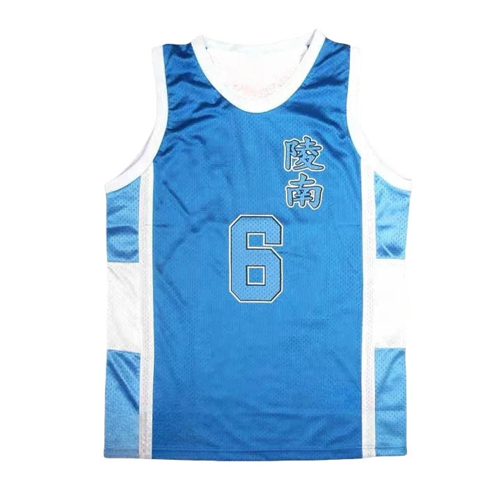 Shohoku Ryonan Anime White Blue Sports Uniform Jersey Shorts Set High School Sendoh Akira Cosplay Basketball Team Costume