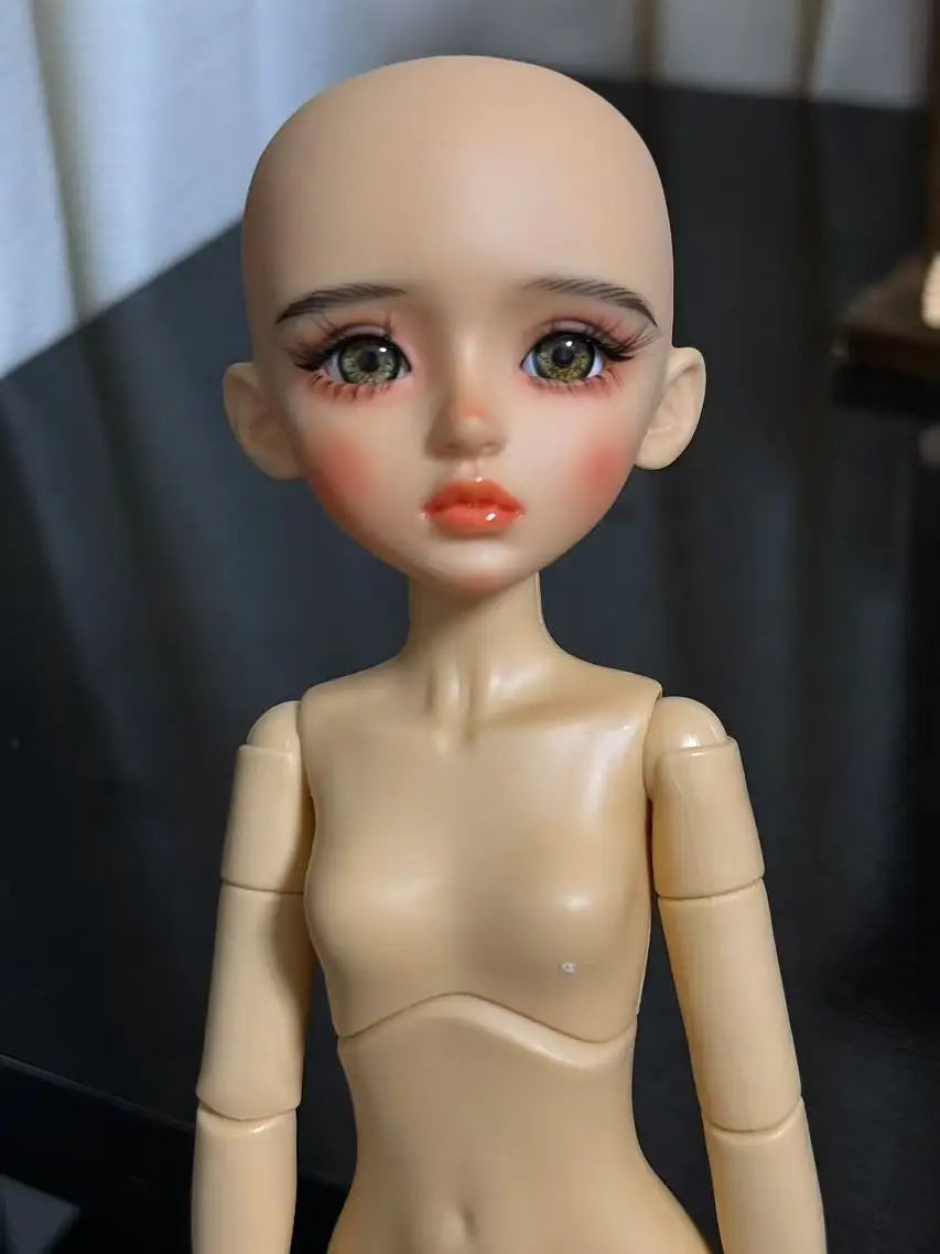30cm Handmade Makeup Doll Head 1/6 BJD Doll Handmade DIY Sweet Girl Toy Birthday Surprise Christmas Gift