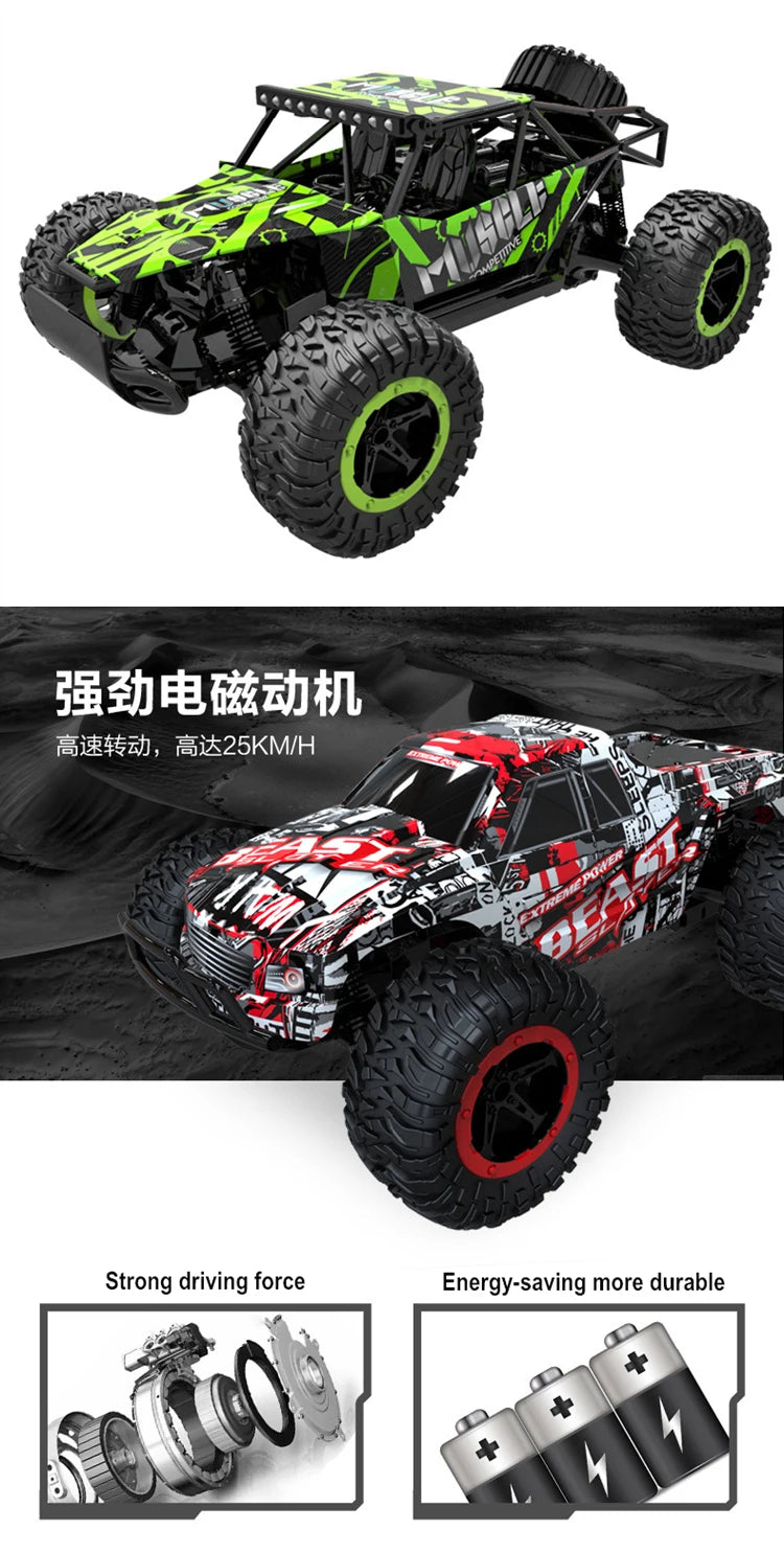 JTY Toys Bigfoot RC Truck 36km/h High-Speed Remote Control Climbing Car Off-Road Trucks Radio RC Crawler Cars For Kids Adults