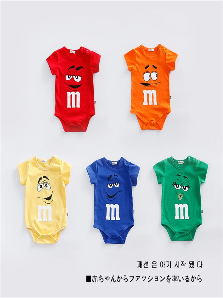 Thin Cotton 3-24M Newborn Short Sleeve Romper Clothing Infant Baby Girls Boys Fashion Cute Jumpsuit Clothes