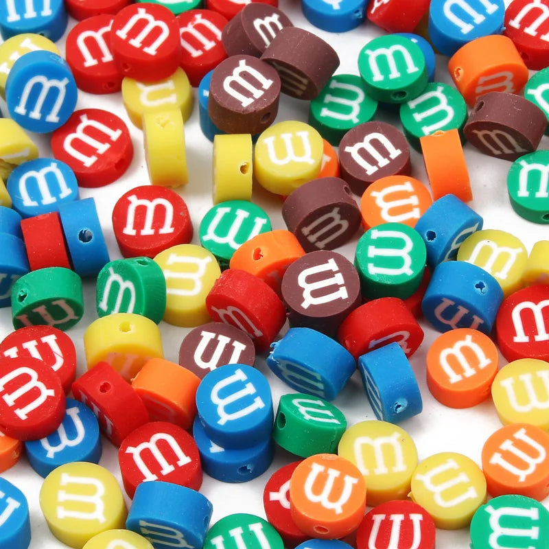 20/50pcs/Lot Mixed Style Pattern Polymer Clay Spacer Beads For Handmade Necklace Bracelet DIY Jewelry Making Accessories