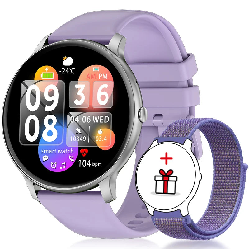 New Smart Watch Women Bluetooth Call Sport Fitness Tracker Heart Rate Sleep Monitor Music Player Sport Waterproof Smartwatch Men