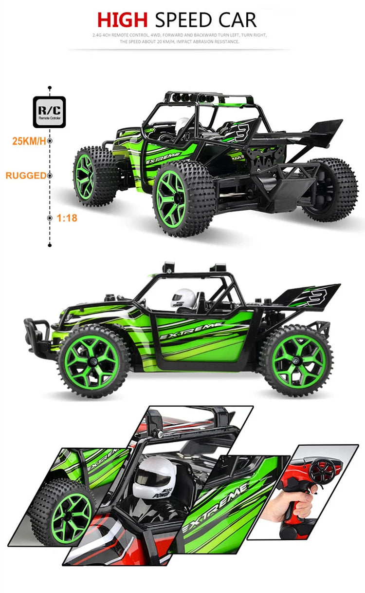 JTY Toys Bigfoot RC Truck 36km/h High-Speed Remote Control Climbing Car Off-Road Trucks Radio RC Crawler Cars For Kids Adults