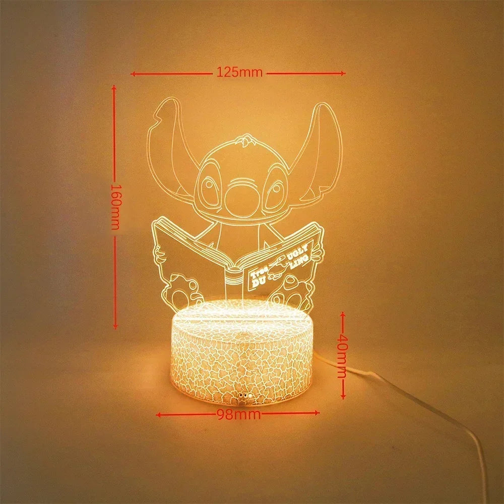 LED Night Ligh Illusion Stitch Lamps Remote Control Smart Touch Home Room Decor Lamp Christmas Valentine's Day Birthday Gifts