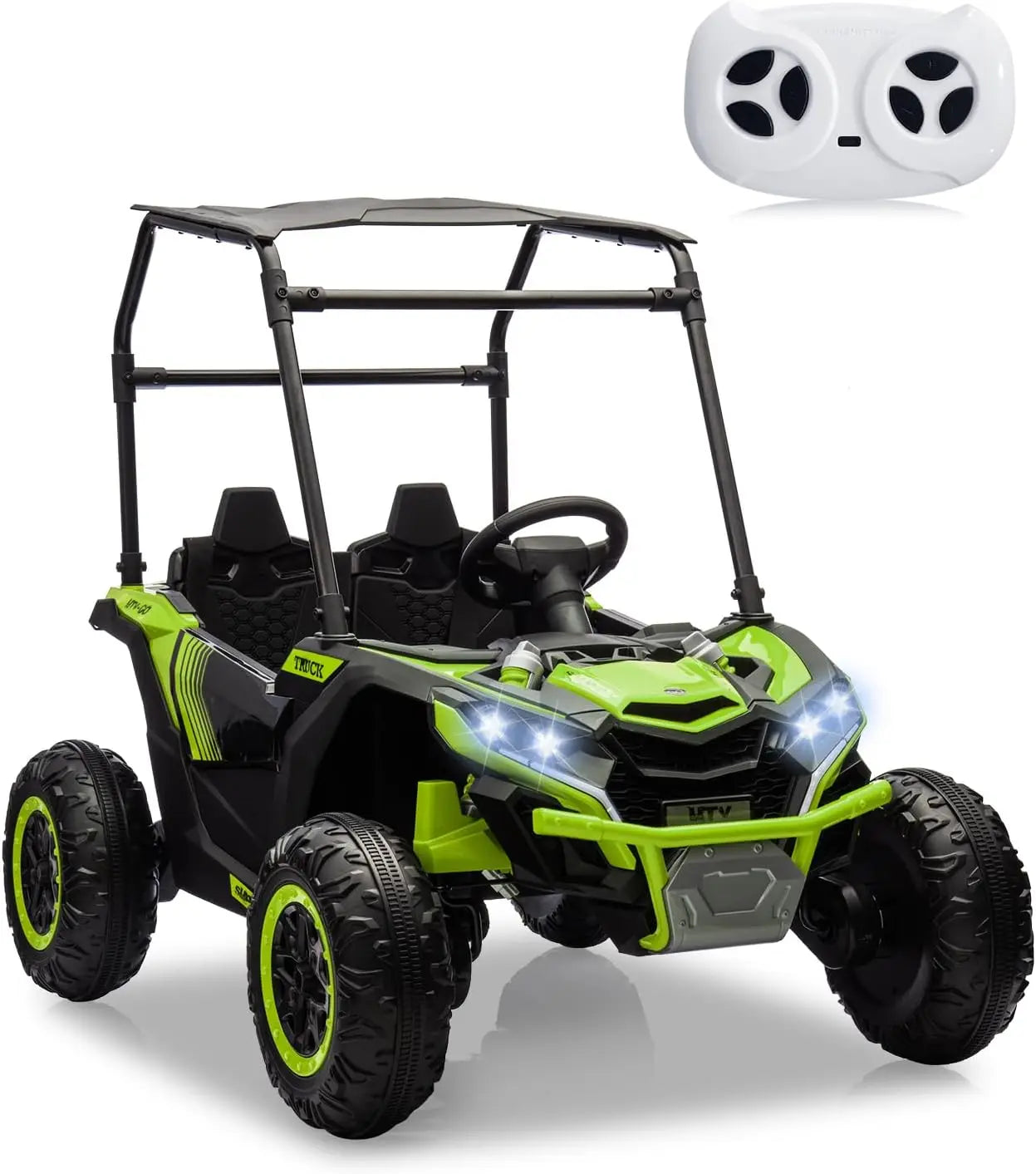 24V Ride on Cars for Kids,Kids Electric Vehicles UTV with Remote Control, Safety Belt, Horn,Music, and Lights, 3 Speeds