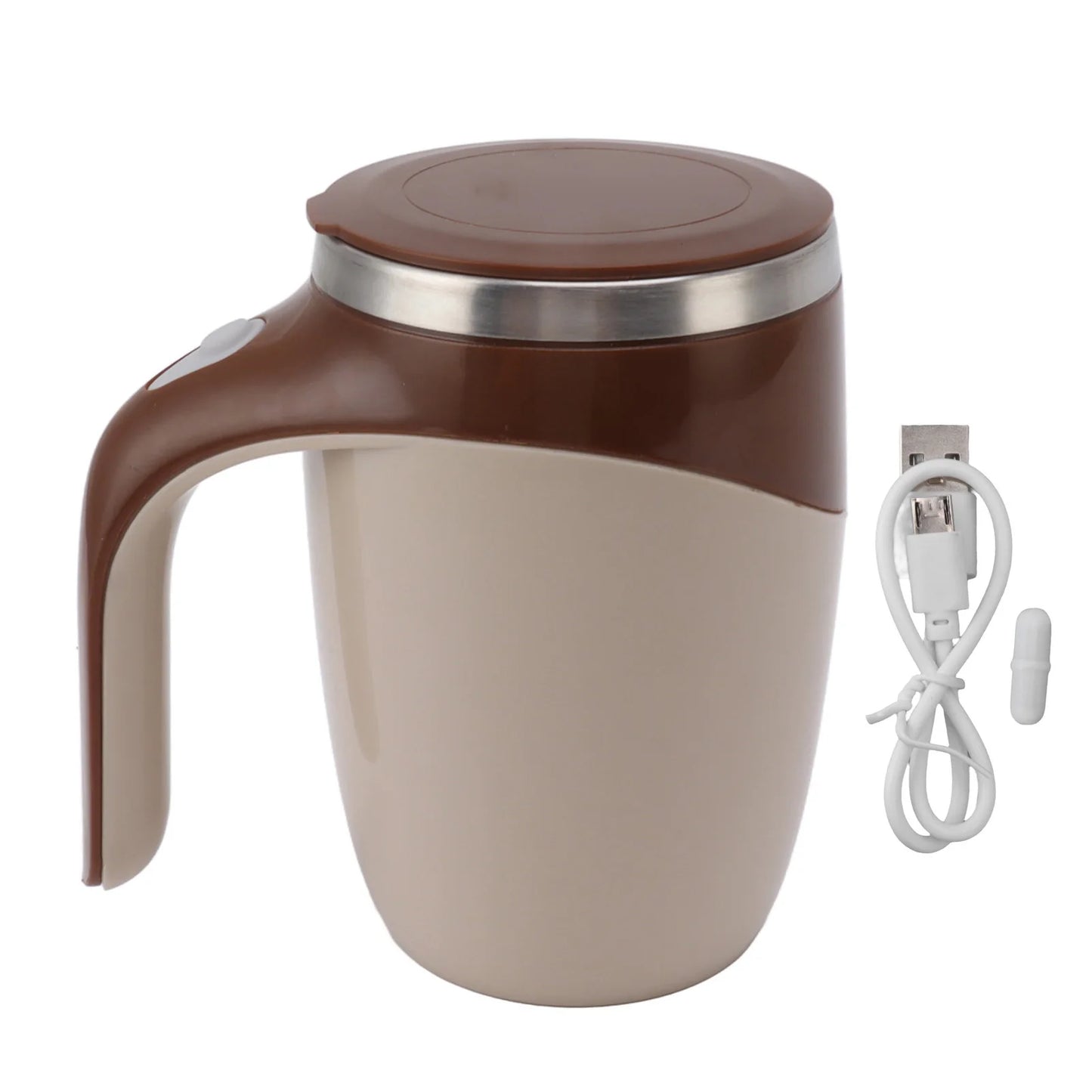 Automatic Magnetic Stirring Coffee Mug Battery Powered Self Stirring Cup Electric Mixing Cup with Stainless Steel Liner